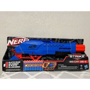 Nerf Alpha Strike Big Cat DB-2 Blaster 8X Elite Darts Hasbro NEW